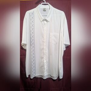 Hardaddy Men's White Hawaiian Style Short Sleeve Shirt 3xl